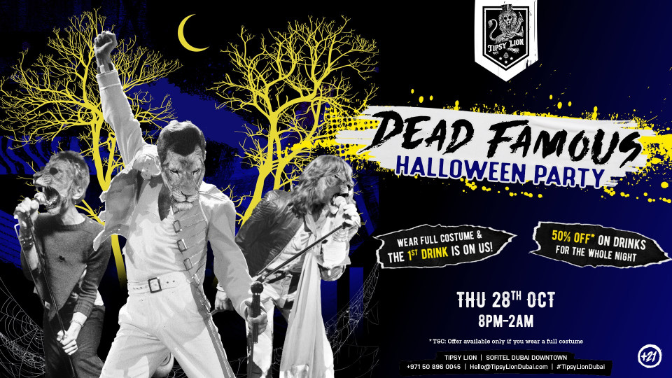 DEAD FAMOUS - THE TIPSY HALLOWEEN PARTY