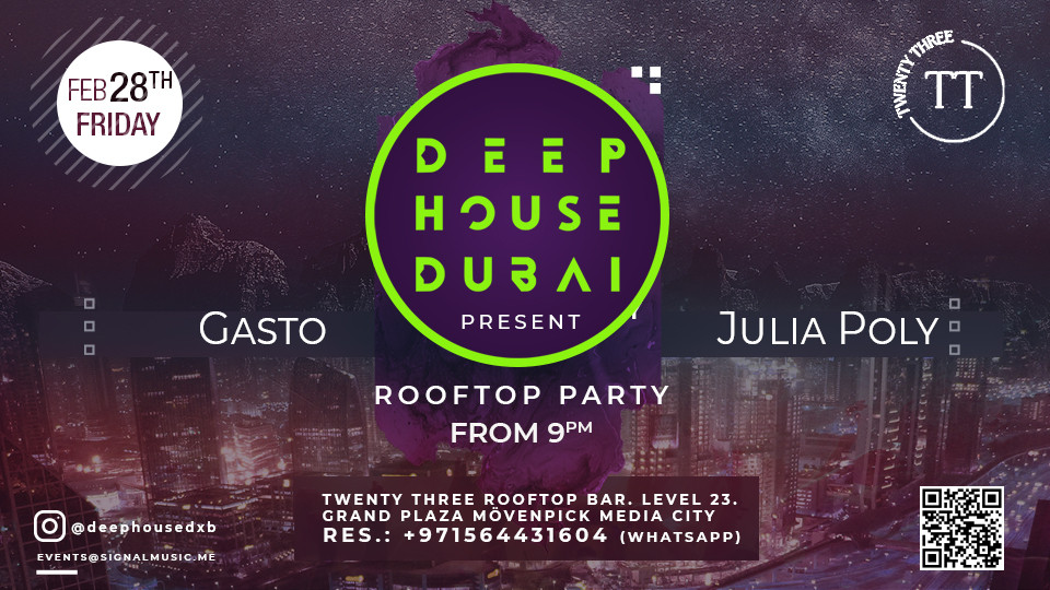 Deep House Dubai present rooftop party
