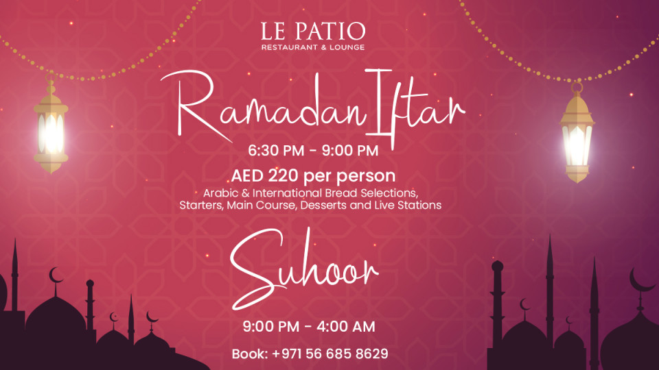 Iftar & Suhoor at Habtoor Palace Dubai