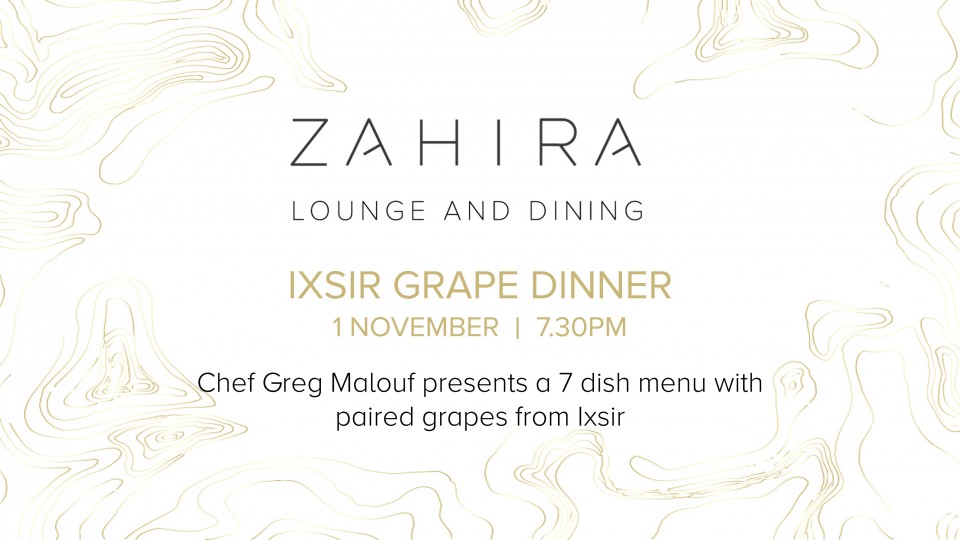 Ixsir Grape Dinner Ixsir Grape Dinner