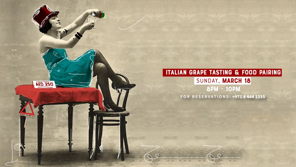 MATTO Dubai: Grape tasting & food pairing