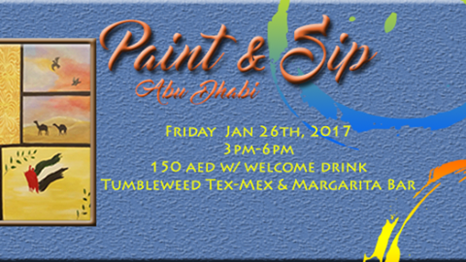 Paint & Sip- #myabudhabi Paint & Sip- #myabudhabi