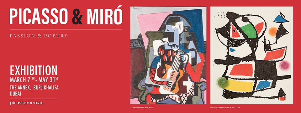 Picasso&Miro,Pasiion and Poetry exhibition Dubai -
