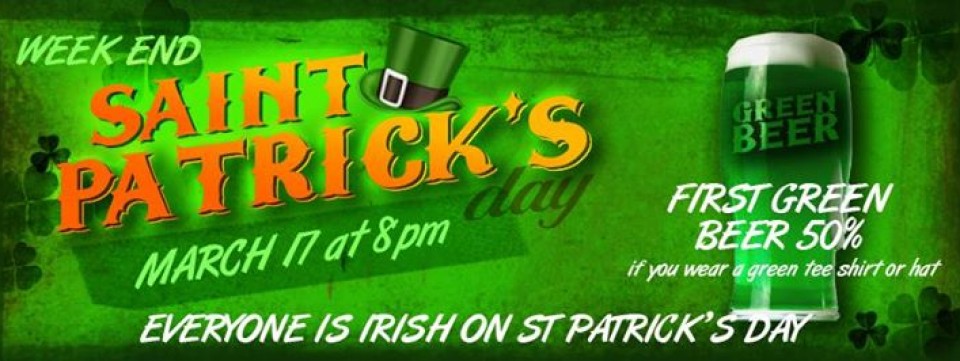 St Patrick's DAY, Live, Everyone is is Irish on St Patrick's Day
