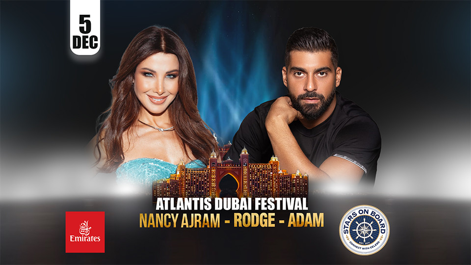 Nancy Ajram & Adam live at Atlantis Dubai Festival