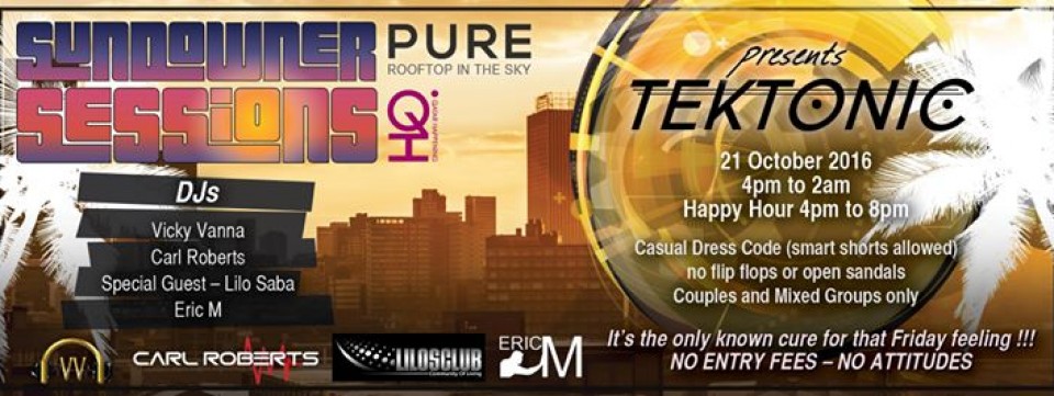 Sundowner Sessions presents Tektonic with Lilo Saba Sundowner Sessions presents Tektonic with Lilo Saba