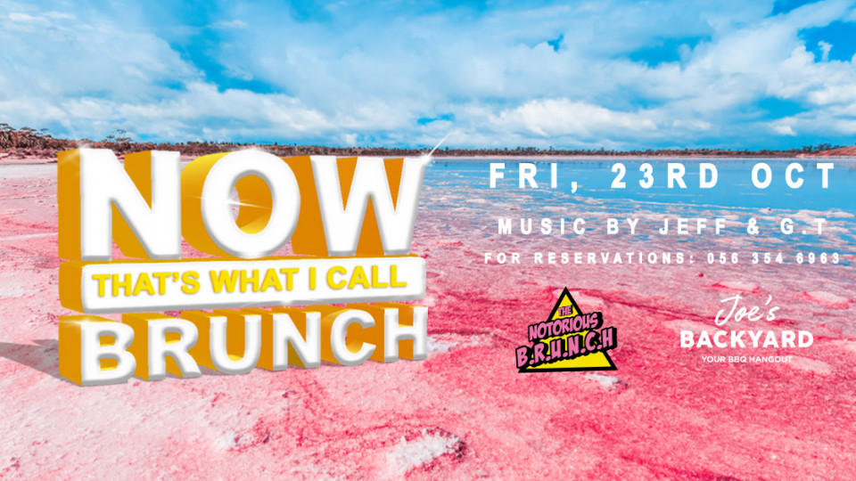 The Notorious Brunch • Joe's Backyard • Friday 23rd Oct 2020