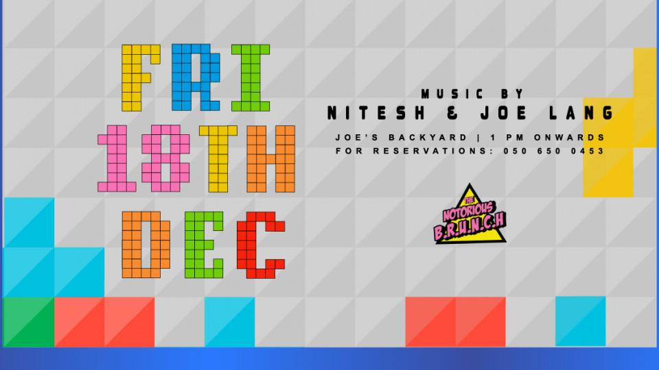 The Notorious Brunch • Joe's Backyard • Friday 18th Dec 2020