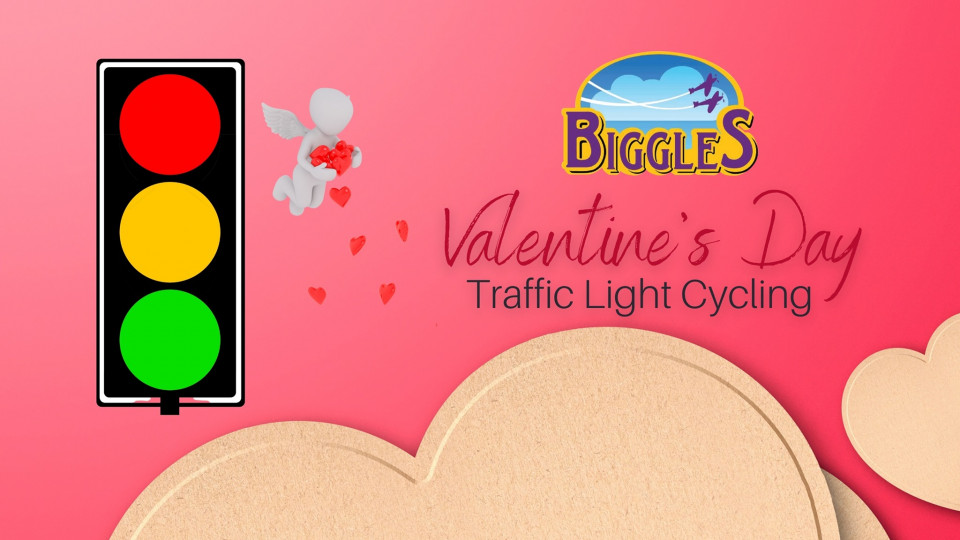 Valentine's Day Traffic Light Cycling at Biggles